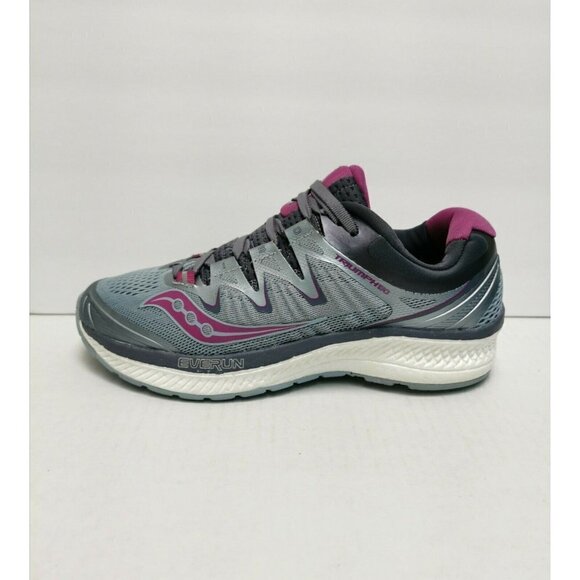 Saucony Triumph ISO 4 Sneaker Running Shoes Women's Sz 6 M(B) Fog/Gray/Purple - Picture 1 of 7